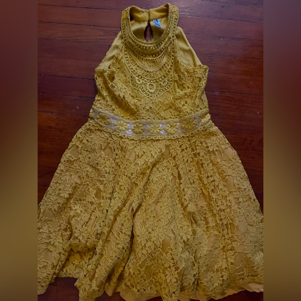 YELLOW LACE DRESS KIDS